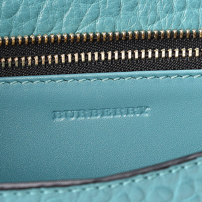 Burberry Signature Grain Small Madison Chain Clutch Aqua Green 6 of 9