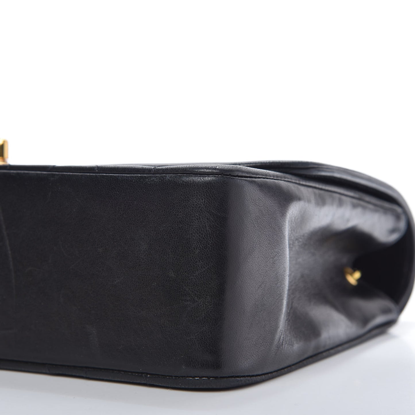 Lambskin Quilted Medium Single Flap Black