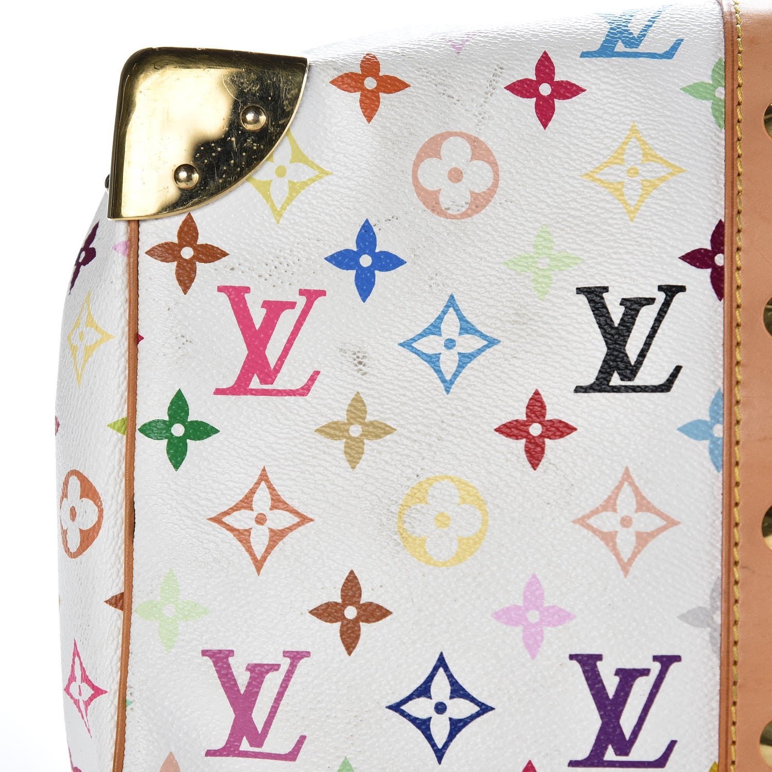 Louis Vuitton Monogram Multicolor Keepall 45 White 9 of 28