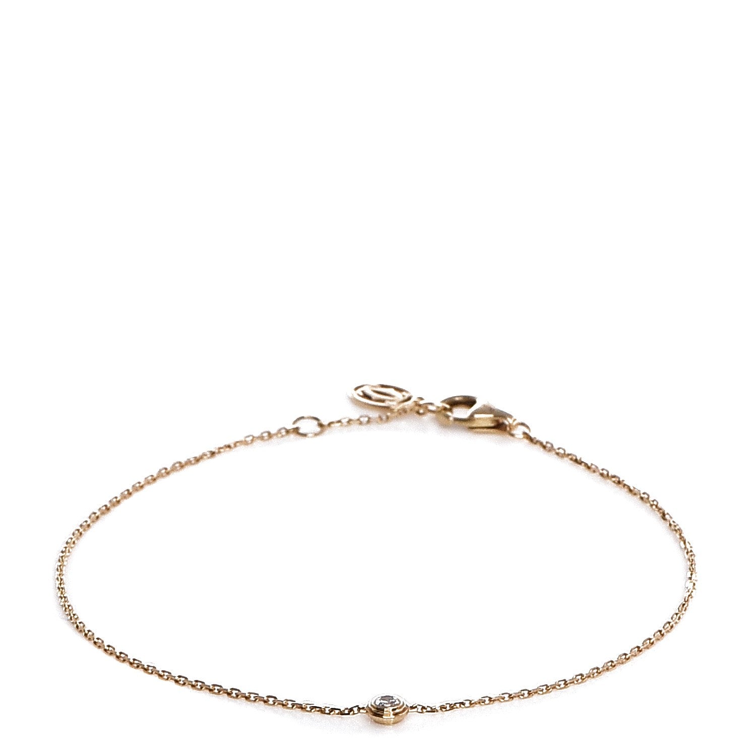 Cartier 18K Yellow Gold Diamond XS D'Amour Bracelet 9 of 14