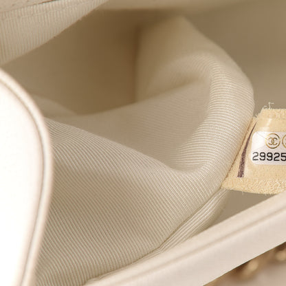 Chanel Caviar Chevron Quilted Medium Boy Flap White 9 of 11
