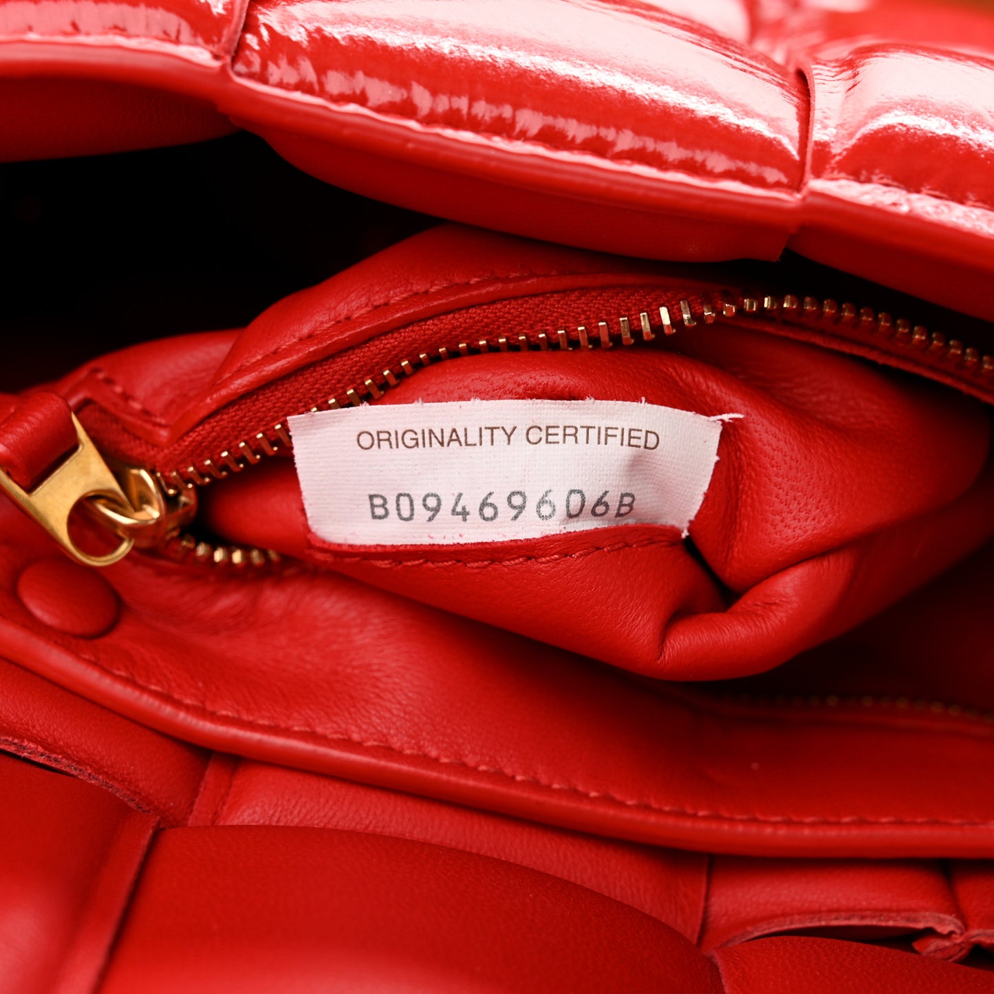 Textured Deerskin Maxi Intrecciato Padded Cassette Crossbody Bag Chili