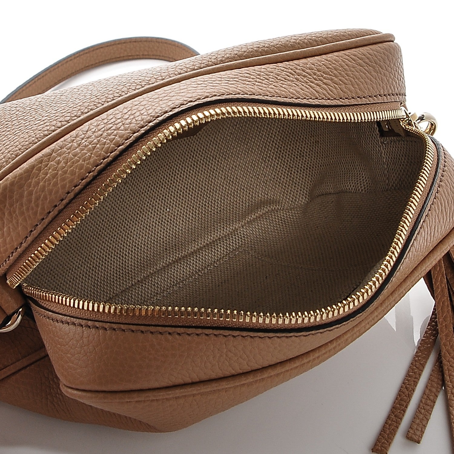 Gucci Pebbled Calfskin Small Soho Disco Bag Rose Beige 5 of 7