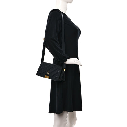 Off-White Calfskin Diag Binder Flap Bag Black 2 of 9