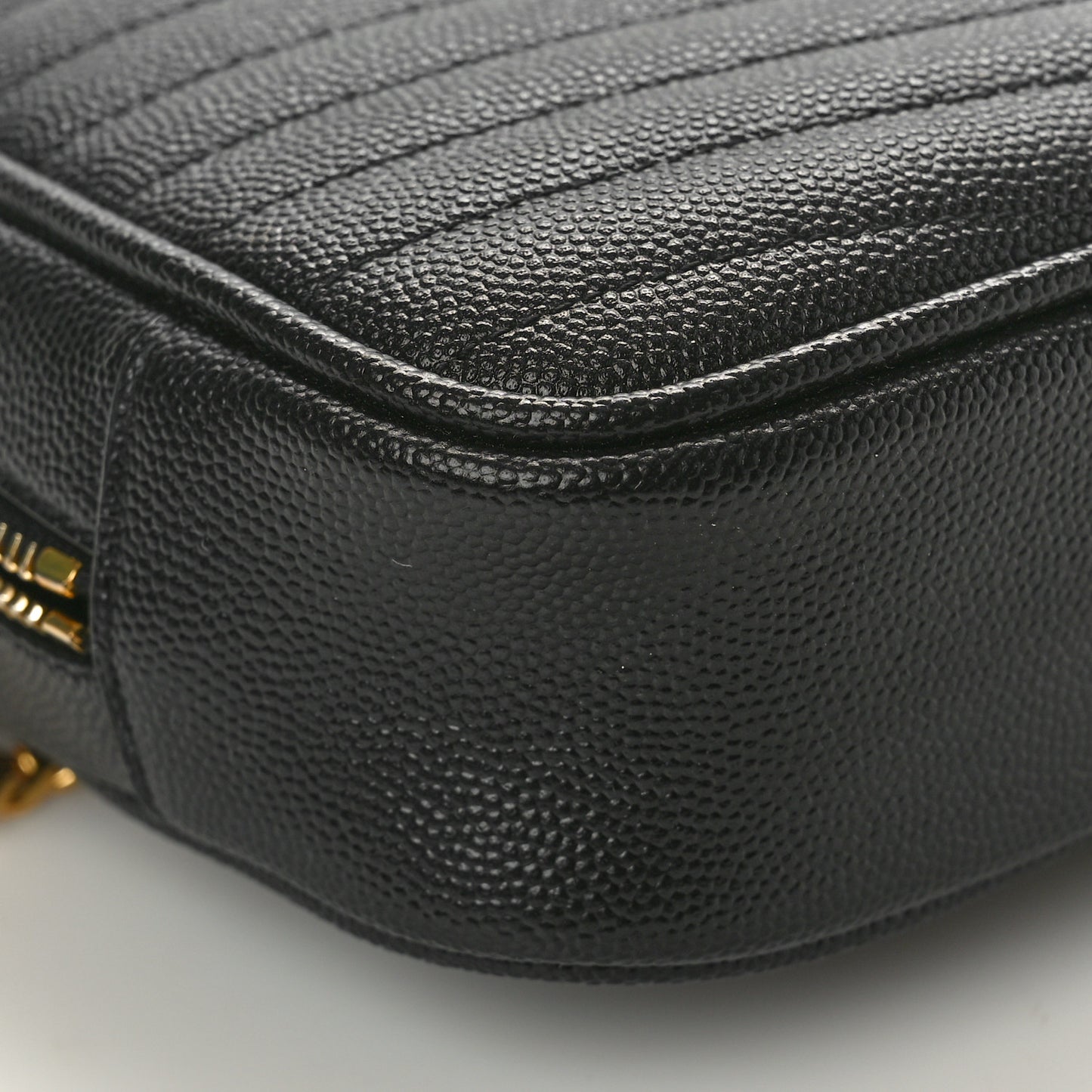 Grain De Poudre Matelasse Monogram Mini Lou Camera Bag Black