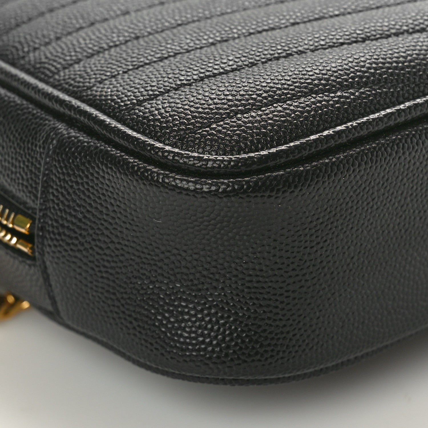 Saint Laurent Grain De Poudre Matelasse Monogram Mini Lou Camera Bag Black 9 of 10