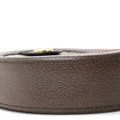 Gucci GG Supreme Monogram Web Mini Ophidia Round Shoulder Bag Brown 9 of 10