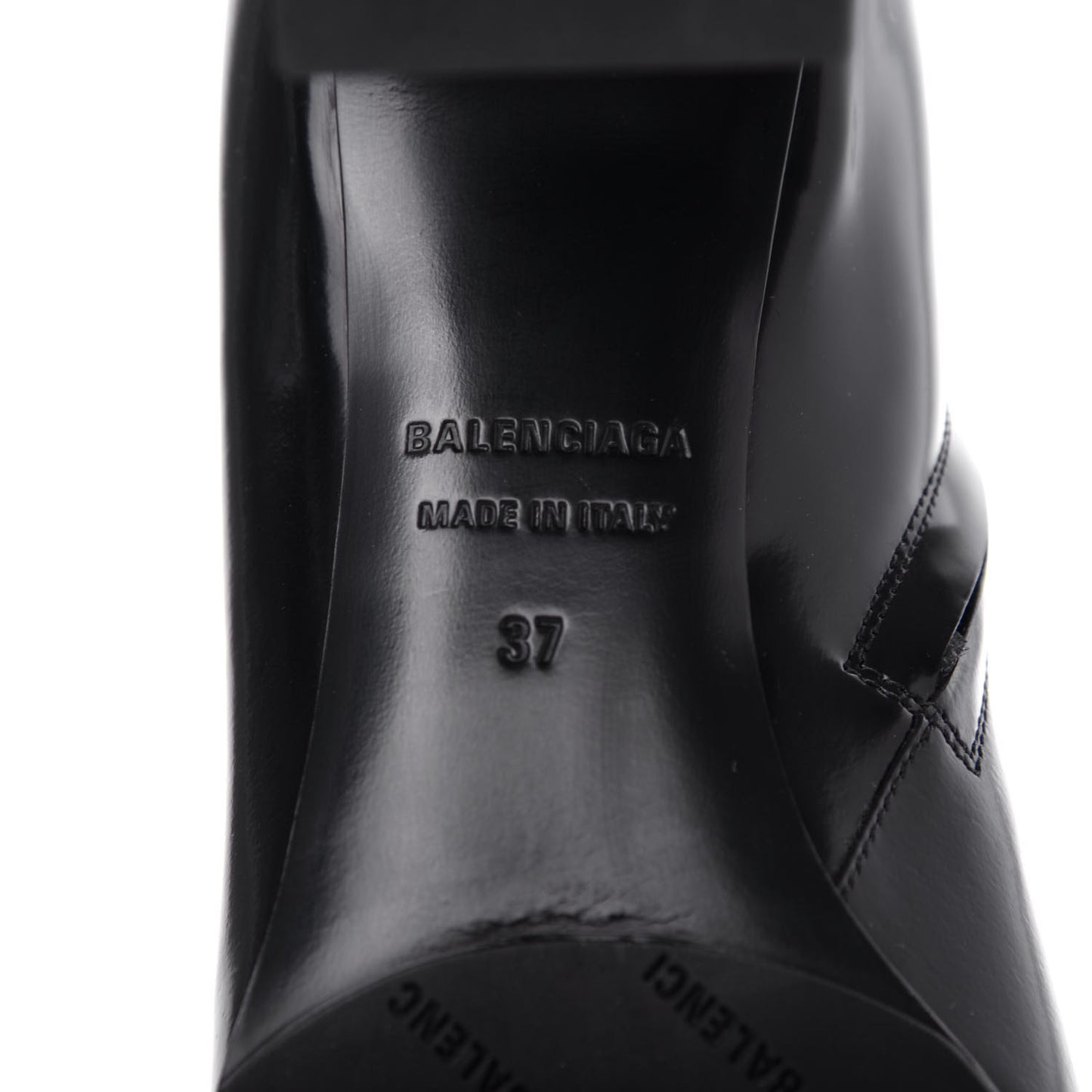 Brushed Calfskin Ankle Boots 37 Black