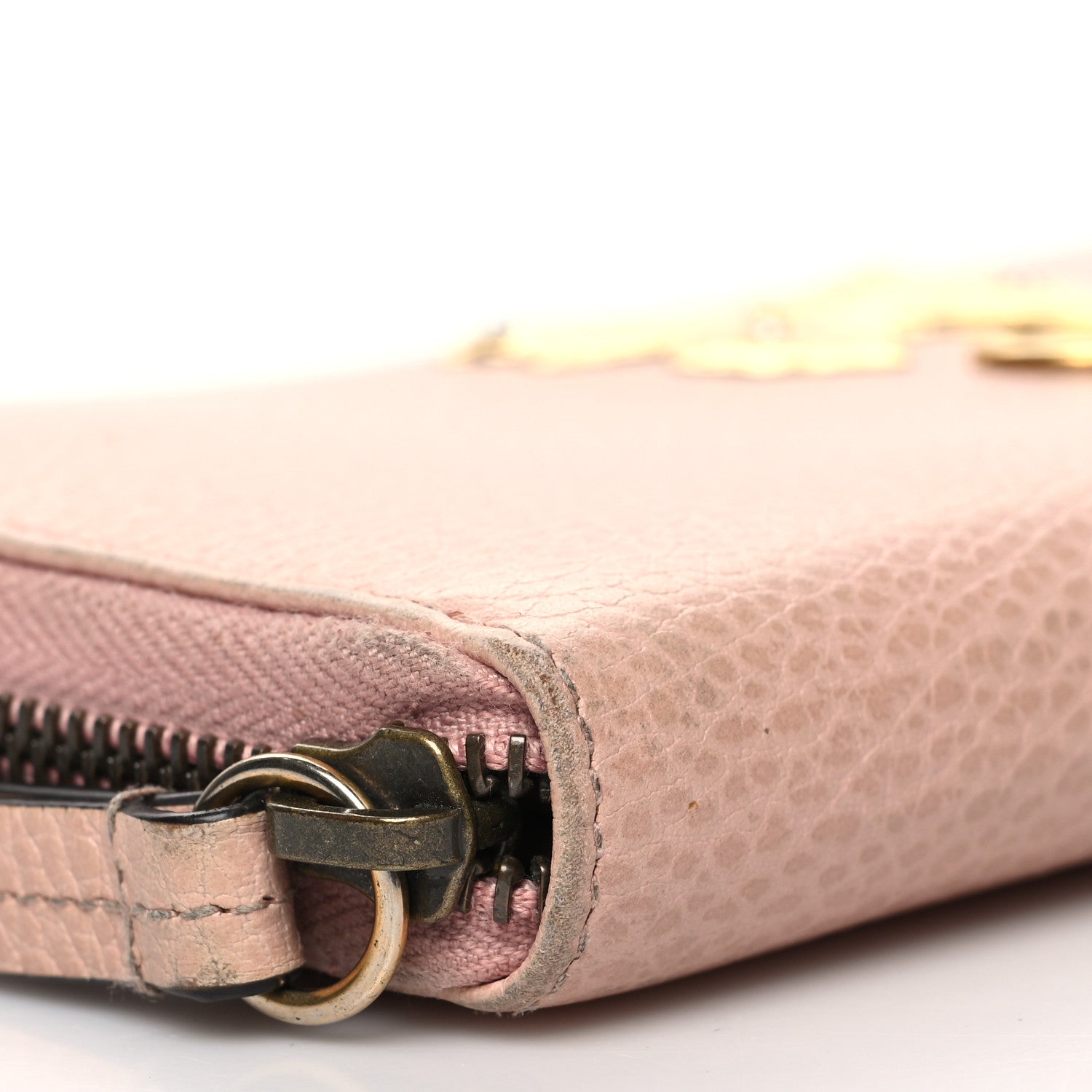 Gucci Calfskin Butterfly Farfalla Zip Around Wallet Perfect Pink 8 of 14