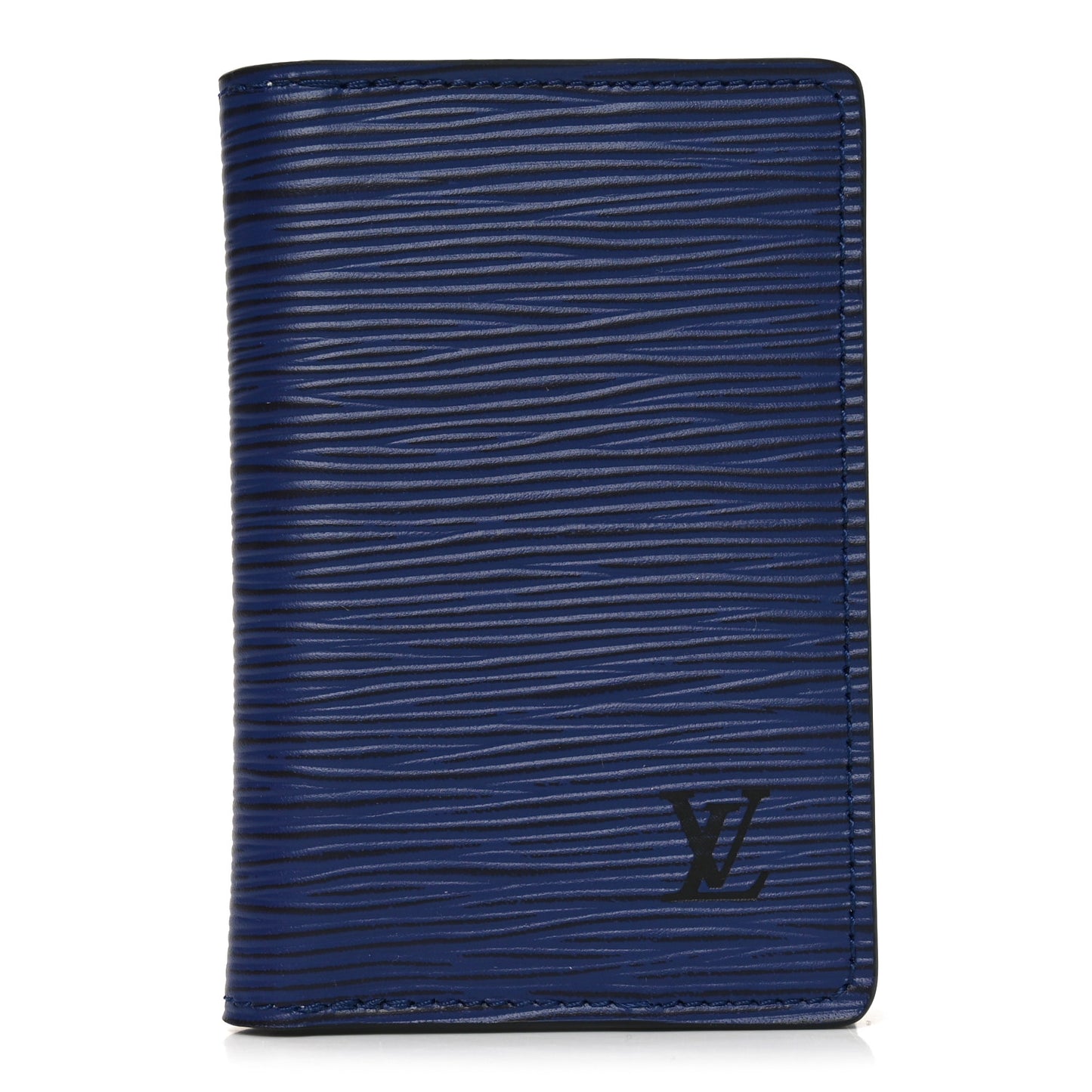 Epi Monogram Eclipse Pocket Organizer Blue Black Grey