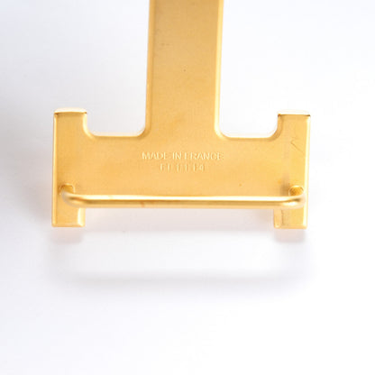 Hermes Box Togo 32mm H Belt 85 Black Gold 7 of 8