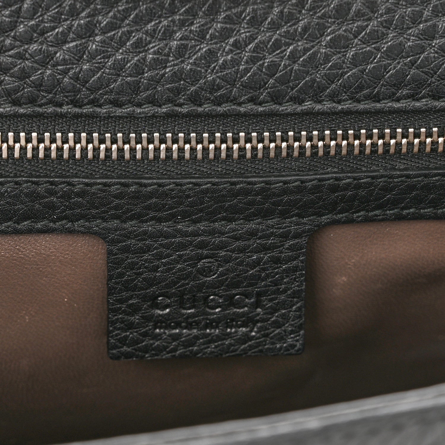 Gucci Calfskin Studded Medium Miss Bamboo Shoulder Bag Black 5 of 9