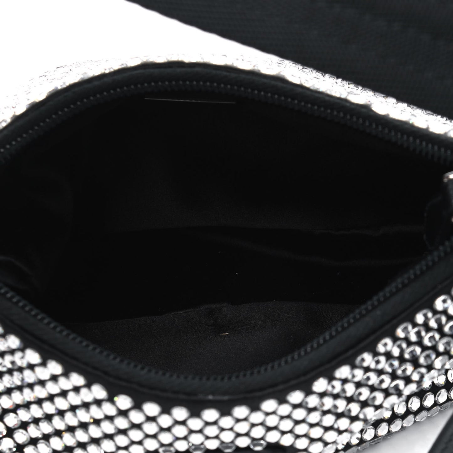 Satin Crystal Mini Re-Edition 2000 Bag Cristal