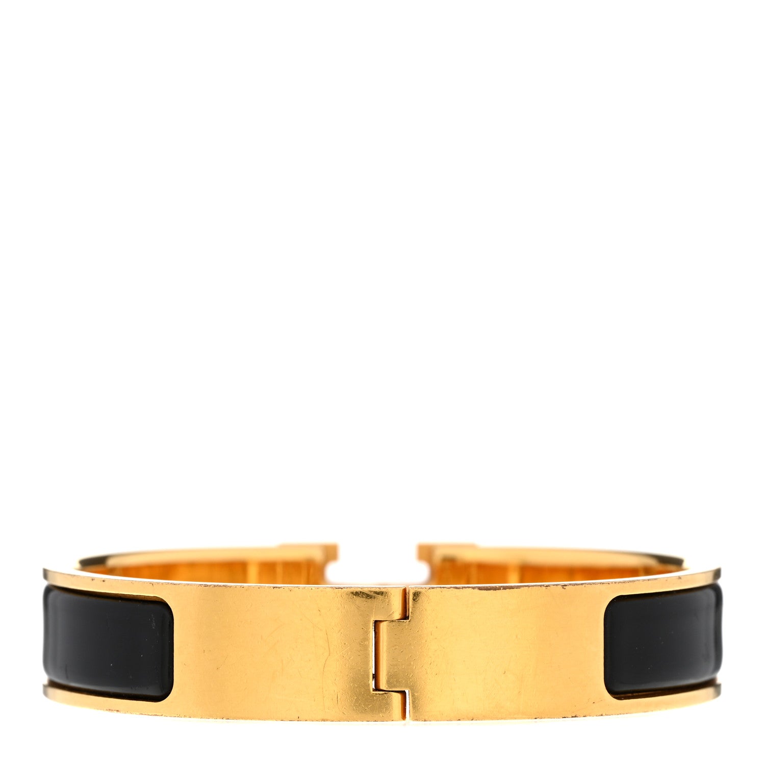 Hermes Enamel Narrow Clic Clac H Bracelet PM Black 3 of 4