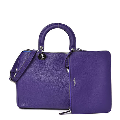 Christian Dior Bullcalf Medium Diorissimo Tote Purple 1 of 10
