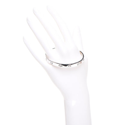 Cartier 18K White Gold 6 Diamond LOVE Bracelet 18 2 of 9
