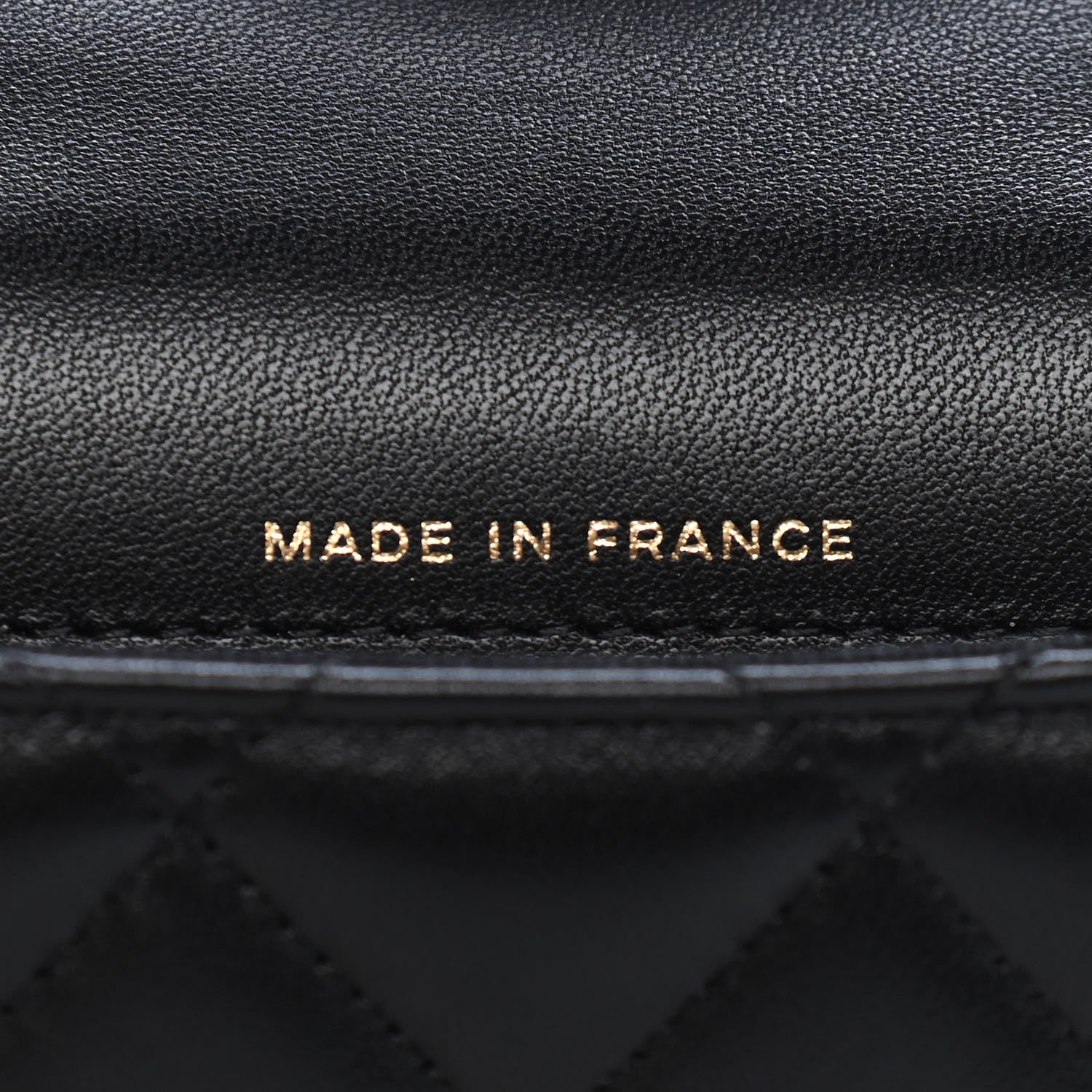 Chanel Lambskin Quilted Top Handle Flap Coin Purse With Chain Black 7 of 10