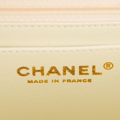 Chanel Lambskin Quilted Mini Square Flap Dark White 7 of 8