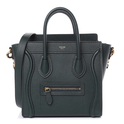 Celine Drummed Calfskin Nano Luggage Amazone 1 of 10