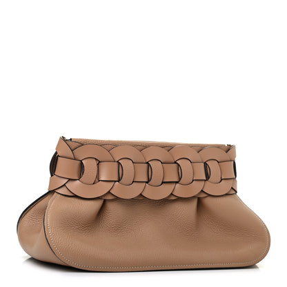 Chloe Grained Calfskin Darryl Clutch Cement Brown 3 of 7