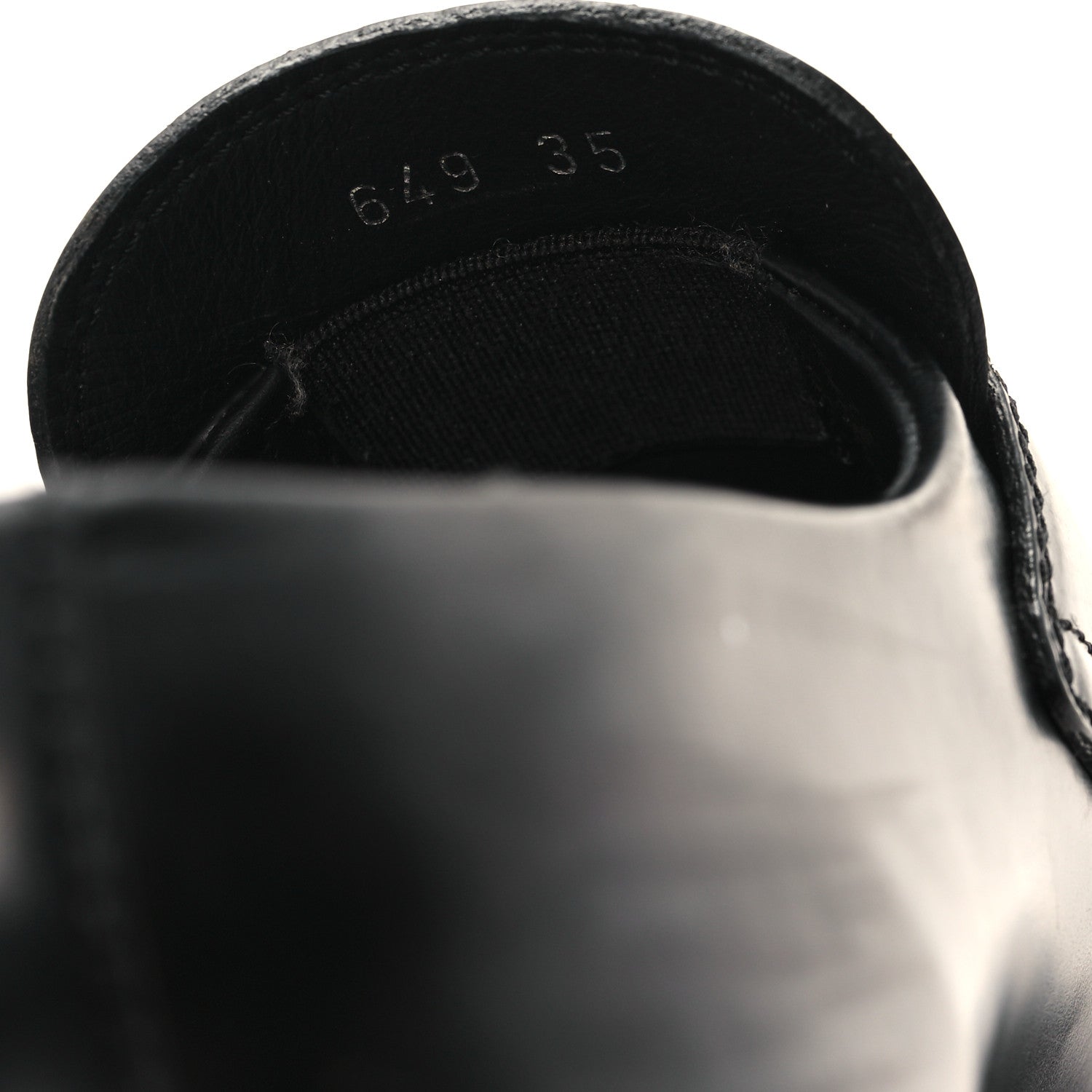 Prada Spazzolato Rois Metal Triangle Logo Monolith 55mm Loafers 35 Black 9 of 9