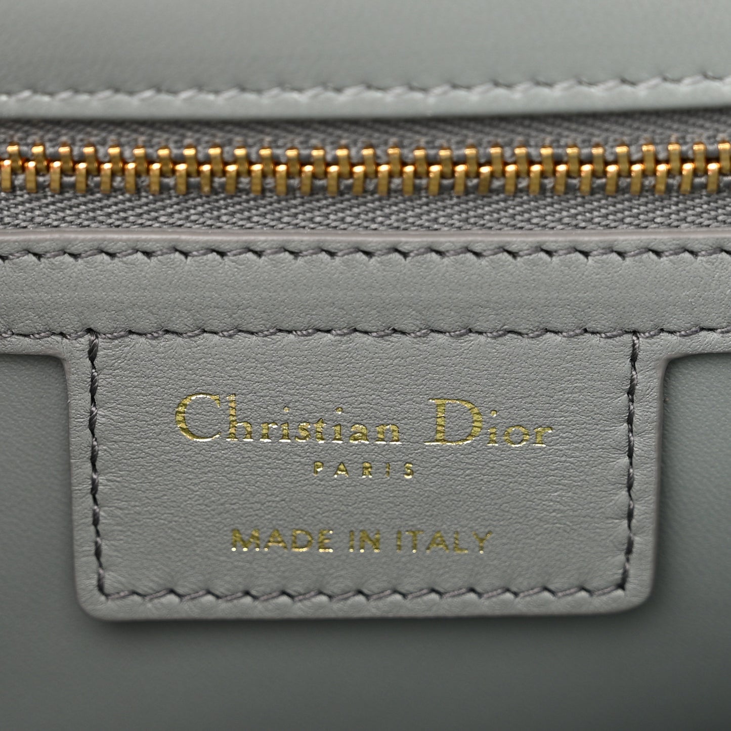 Lambskin Cannage Medium Caro Bag Grey Stone