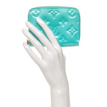 Louis Vuitton Vernis Zippy Coin Purse Blue Lagon 2 of 6