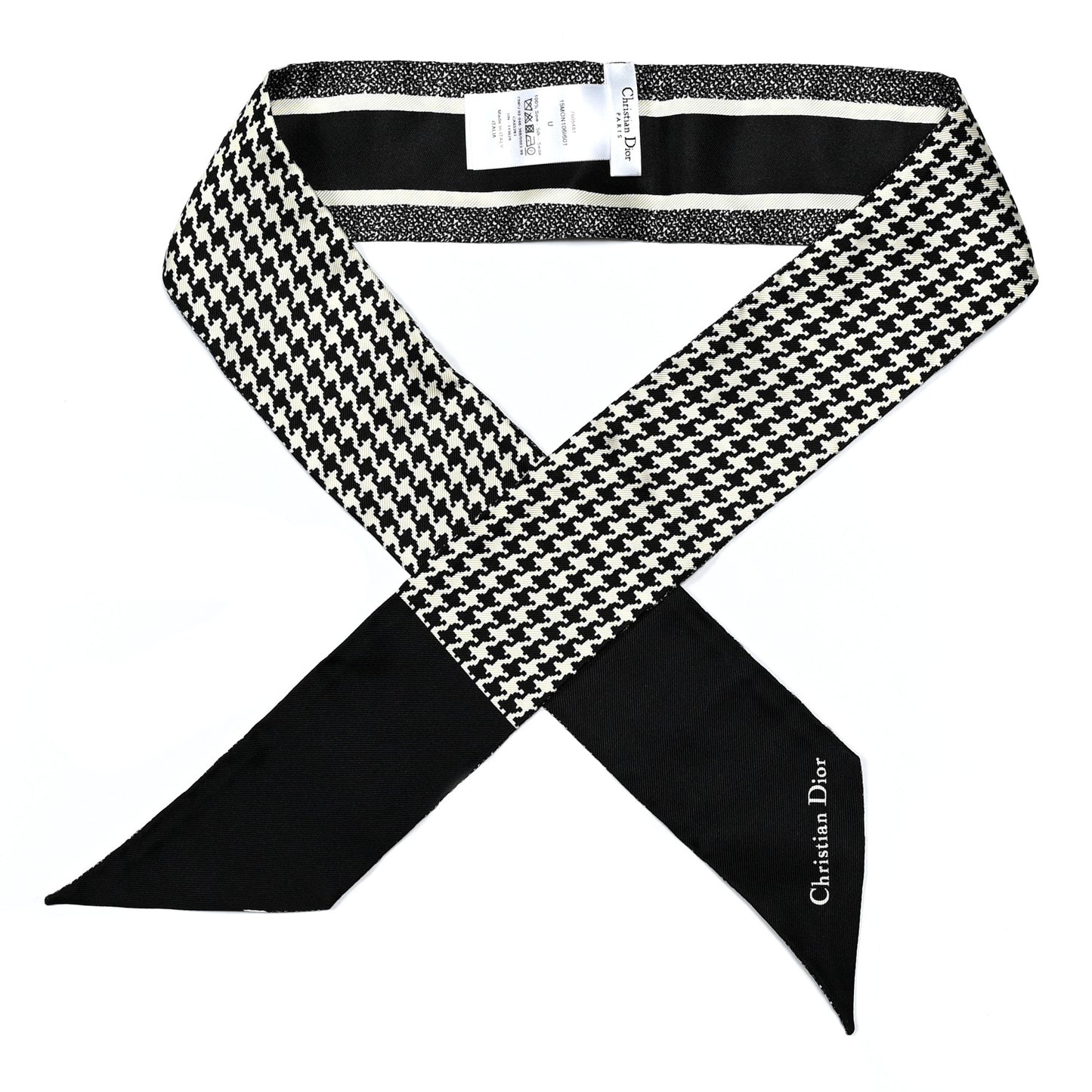 Silk 30 Montaigne Mitzah Scarf Black White