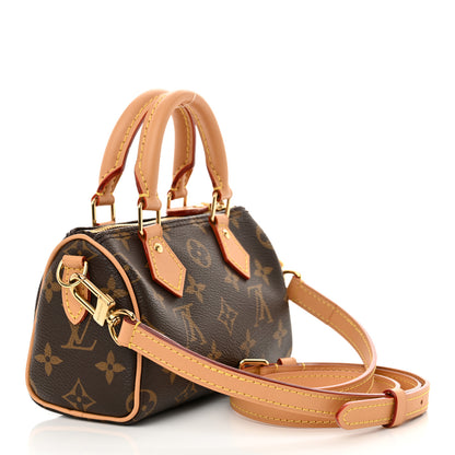 Louis Vuitton Monogram Nano Speedy Bandouliere 2 of 10