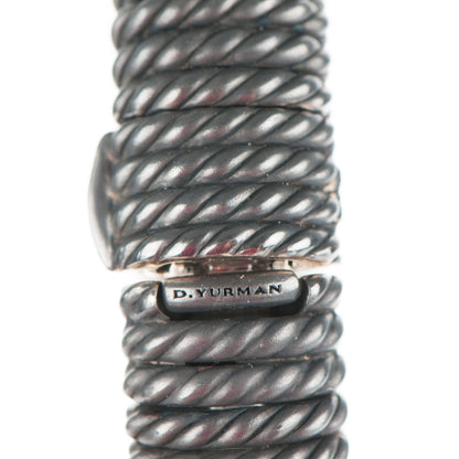 David Yurman Darkened Sterling Silver Diamond Tempo M Bracelet 5 of 5