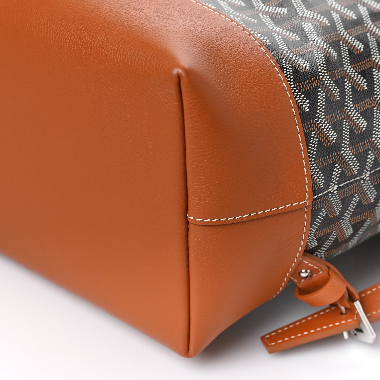 Goyard Goyardine Calfskin Cisalpin Backpack Black Gold 1212523