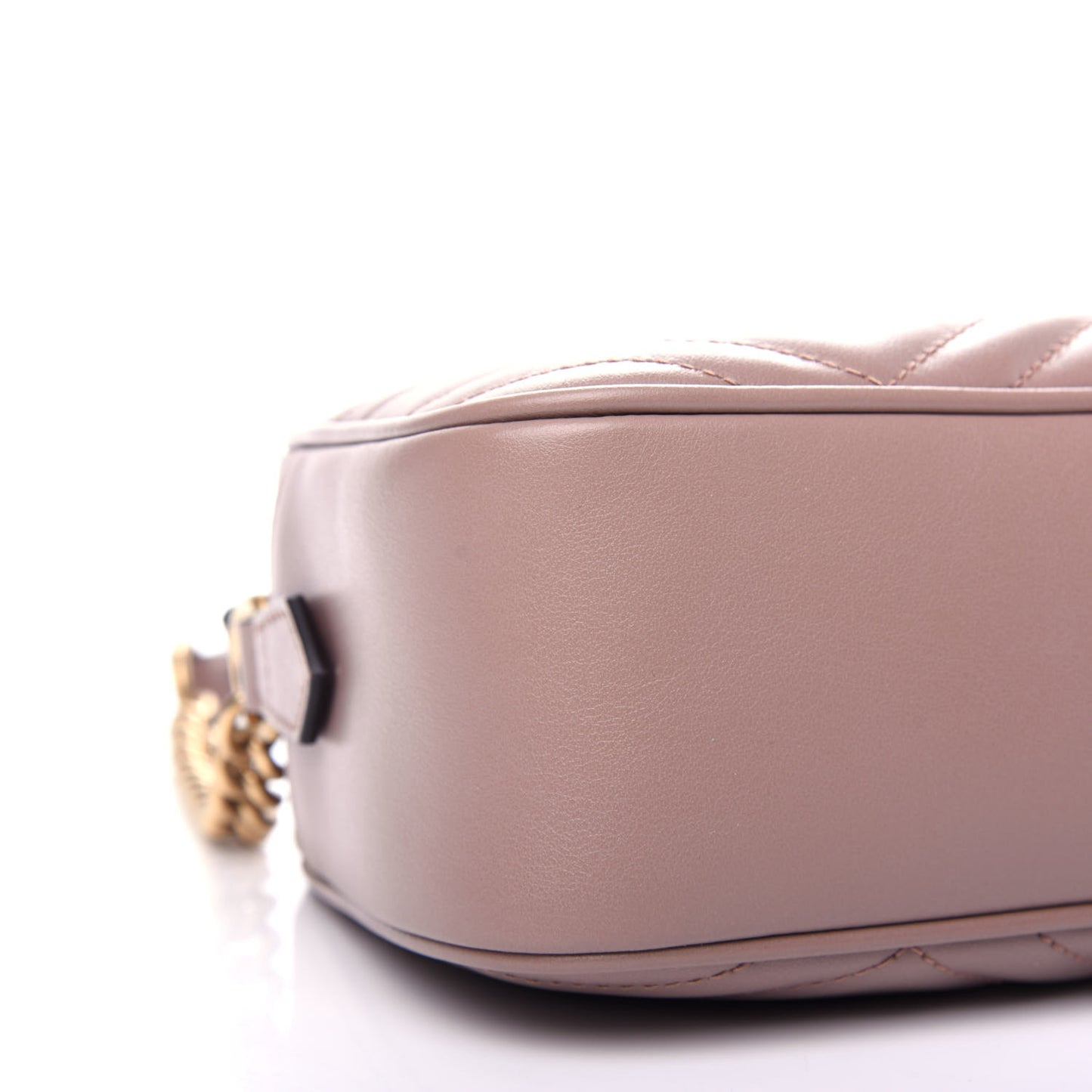Calfskin Matelasse Small GG Marmont Chain Shoulder Bag Porcelain Rose