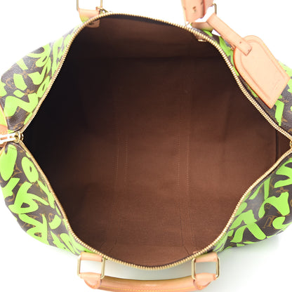 Louis Vuitton Monogram Graffiti Keepall 50 Green 5 of 18