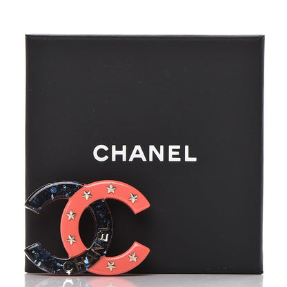 Chanel Resin CC Star Brooch Multicolor 5 of 5