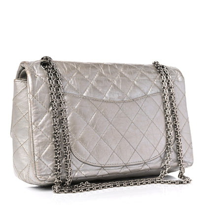 Chanel Metallic Aged Calfskin Quilted 2.55 Reissue 226 Flap Silver 2 of 21