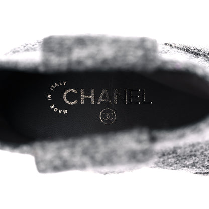 Chanel Tweed Short Boot 38.5 Grey 8 of 10
