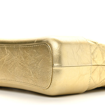 Chanel Metallic Lambskin Calfskin Quilted Medium Gabrielle Hobo Gold 8 of 9