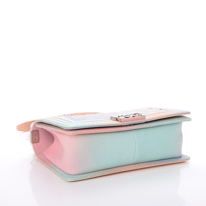 Chanel Caviar Quilted Medium Rainbow Boy Flap Pink Multicolor 4 of 8