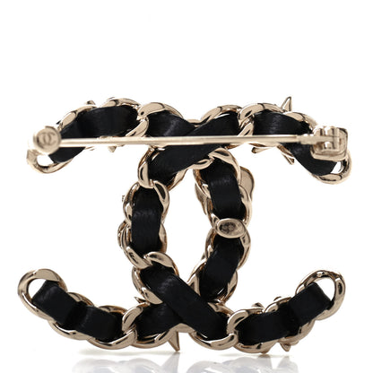 Chanel Lambskin Pearl Strass Sergeant Chanel Brooch Gold 3 of 4