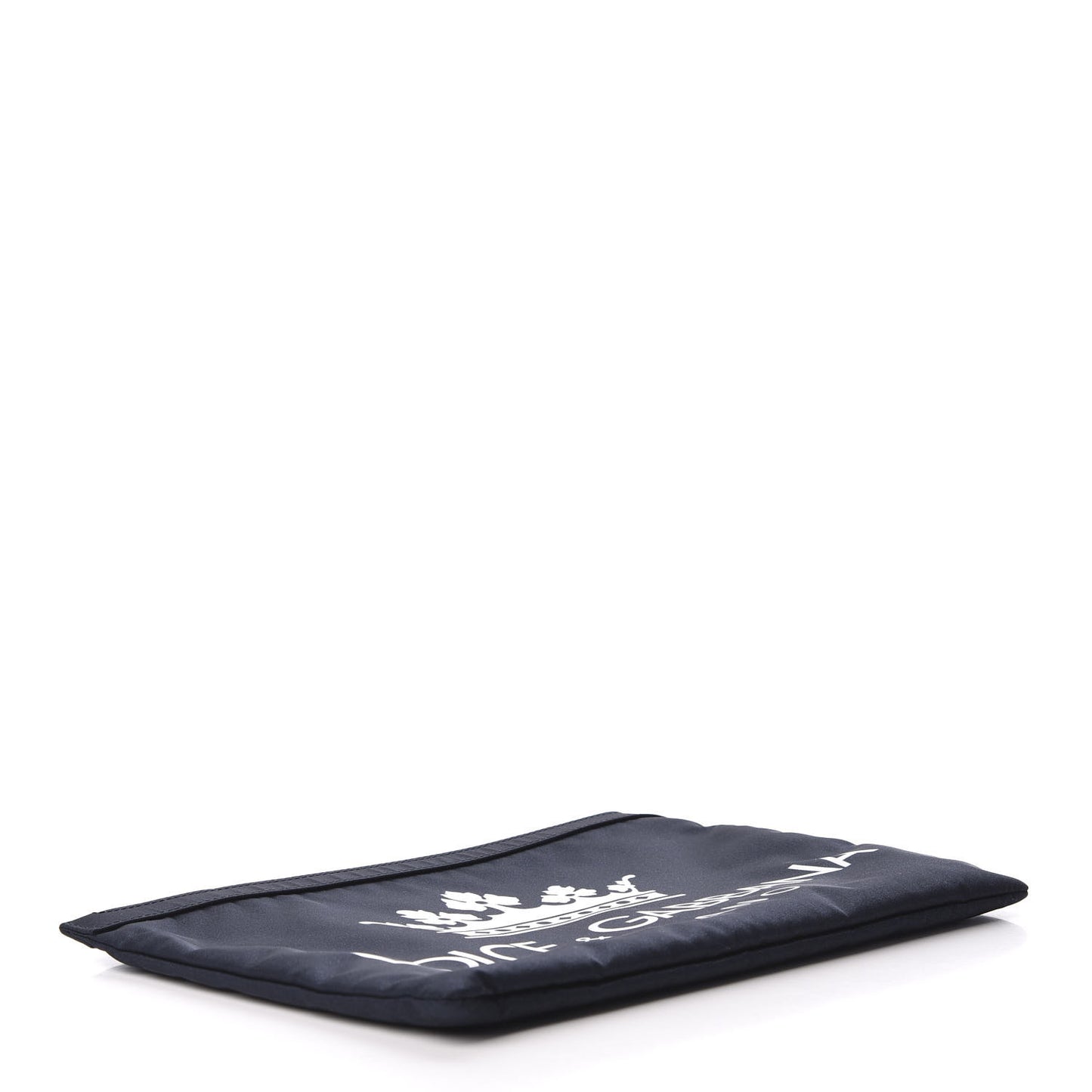 Nylon Logo Crown Pouch Blue