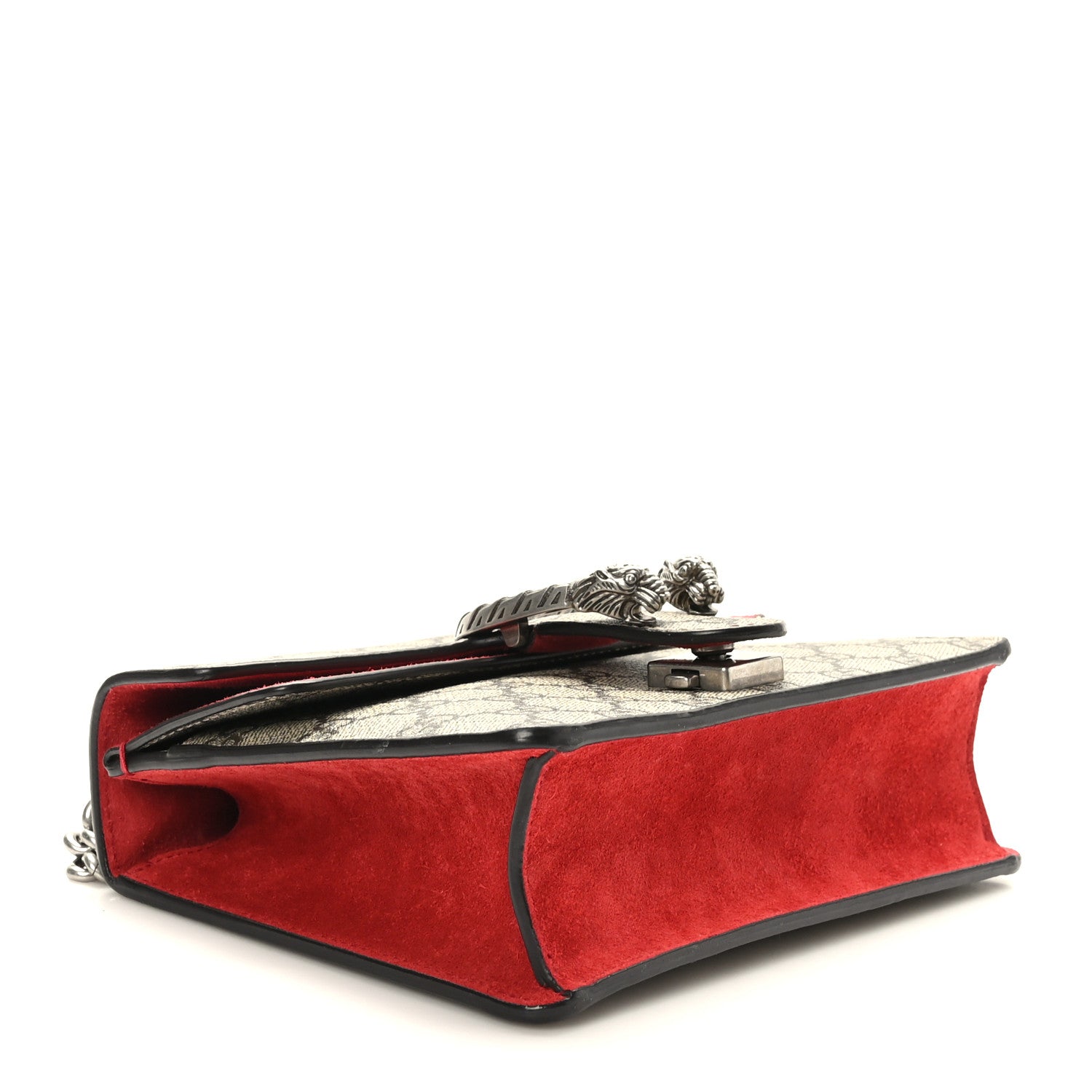 Gucci GG Supreme Monogram Mini Dionysus Shoulder Bag Hibiscus Red 4 of 9