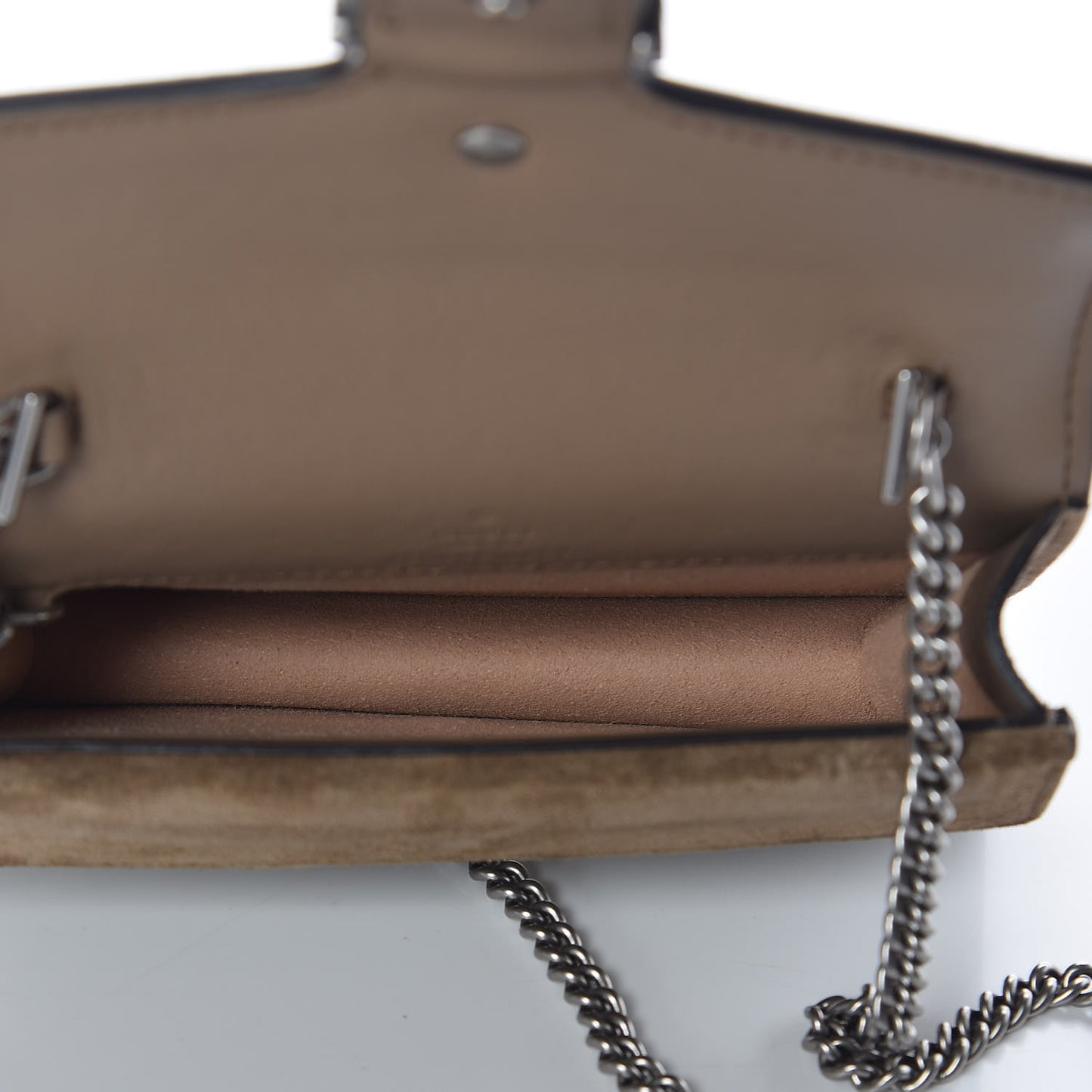 GG Supreme Monogram Super Mini Dionysus Shoulder Bag Taupe