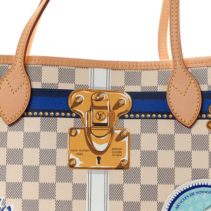 Louis Vuitton Damier Azur Summer Trunks Mykonos Neo Neverfull MM 8 of 10