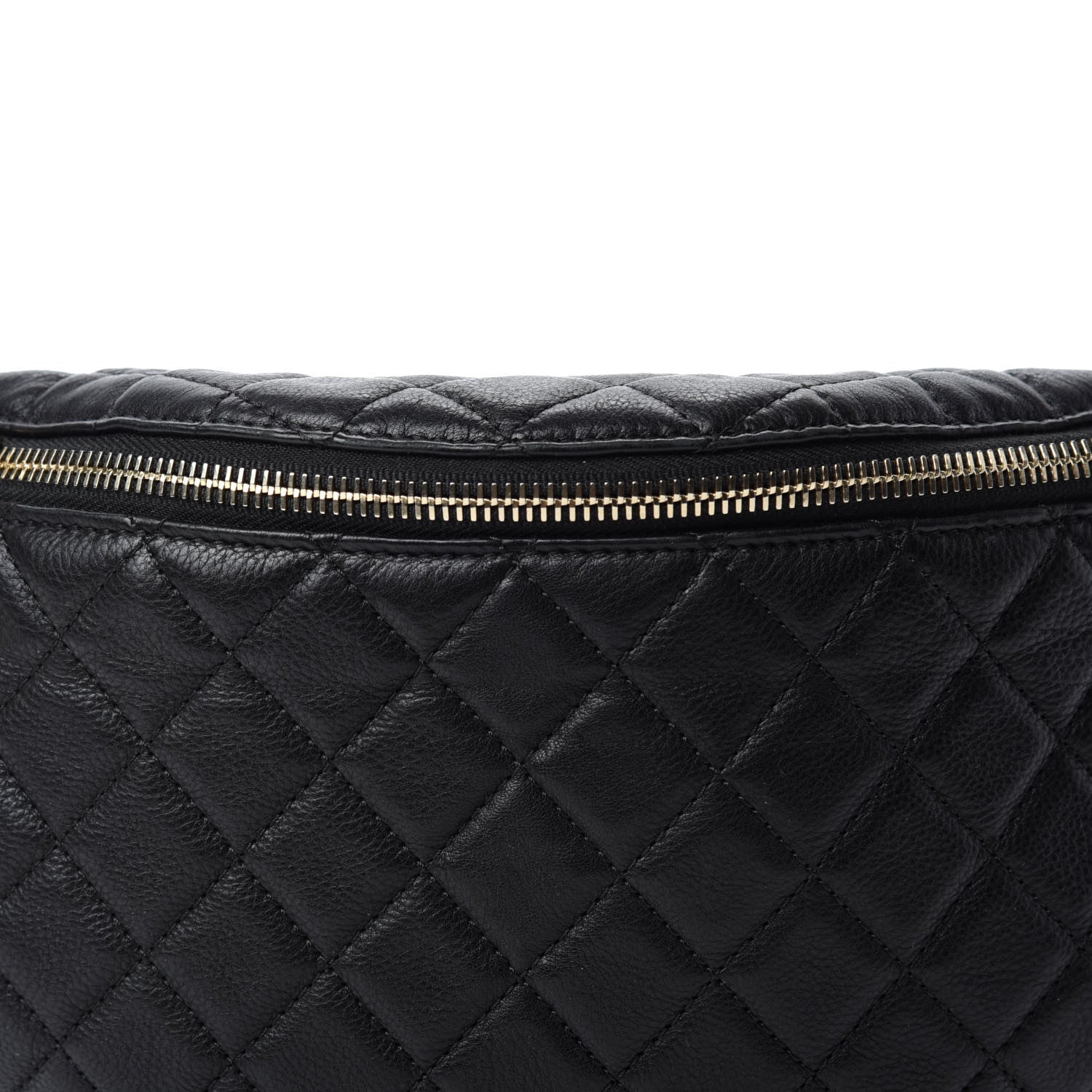 Chanel Calfskin Quilted Banane Waist Bag Fanny Pack Black 10 of 10