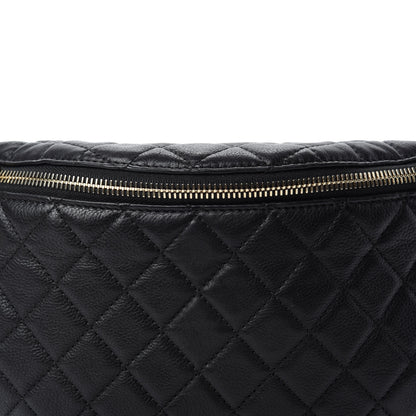 Chanel Calfskin Quilted Banane Waist Bag Fanny Pack Black 10 of 10