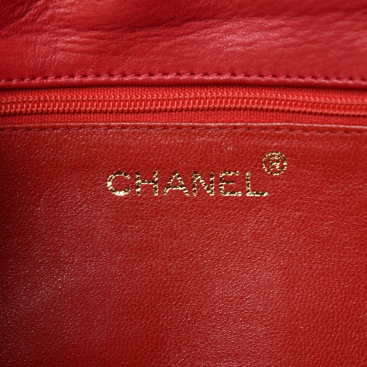 Lambskin CC Envelope Single Flap Red