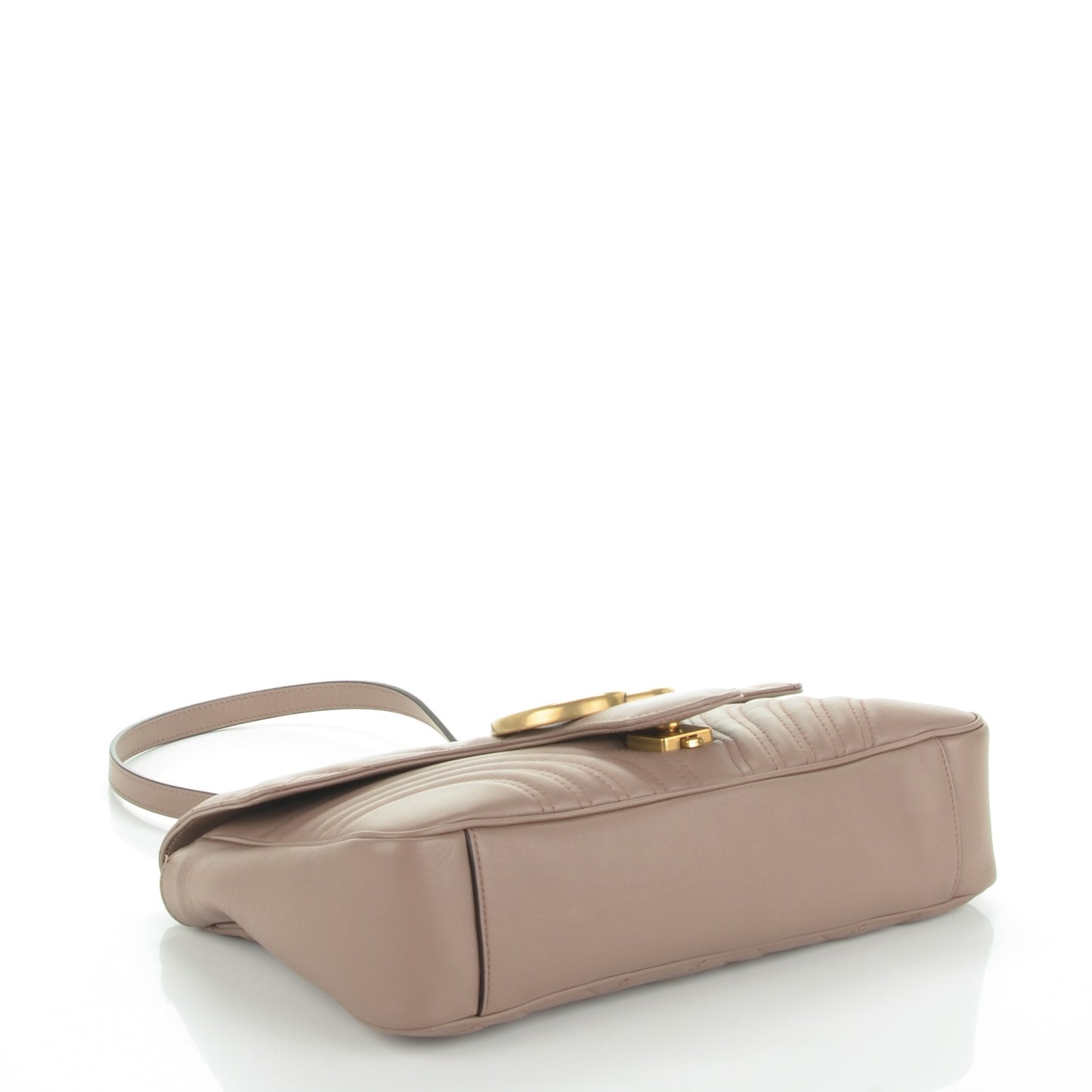 Calfskin Matelasse Medium GG Marmont Shoulder Bag Porcelain Rose