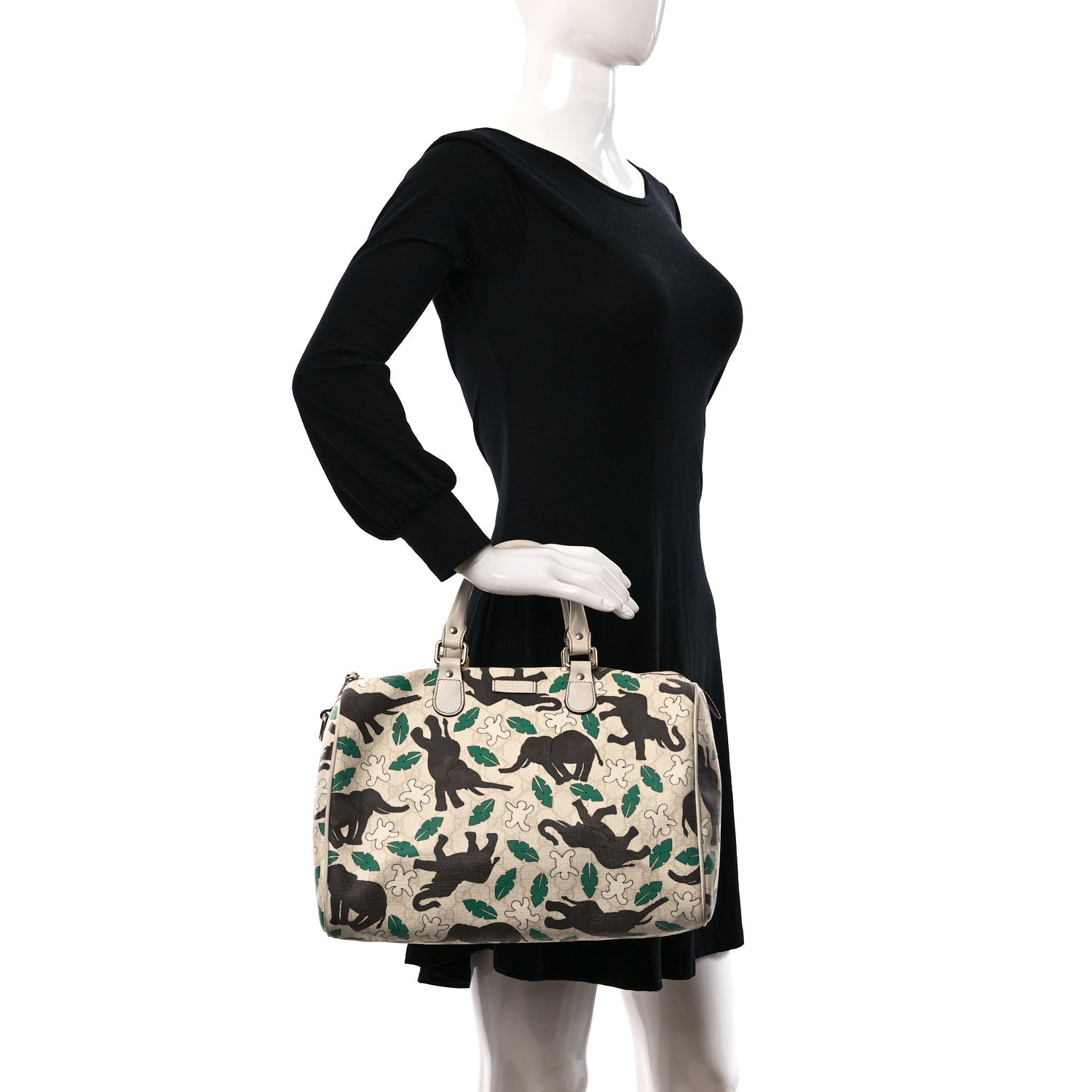 Gucci Monogram Medium Joy Boston Unicef Elephant Snowman 2 of 18