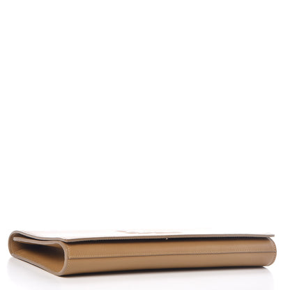 Saint Laurent Calfskin Monogram Large Belle De Jour Clutch Beige 4 of 9
