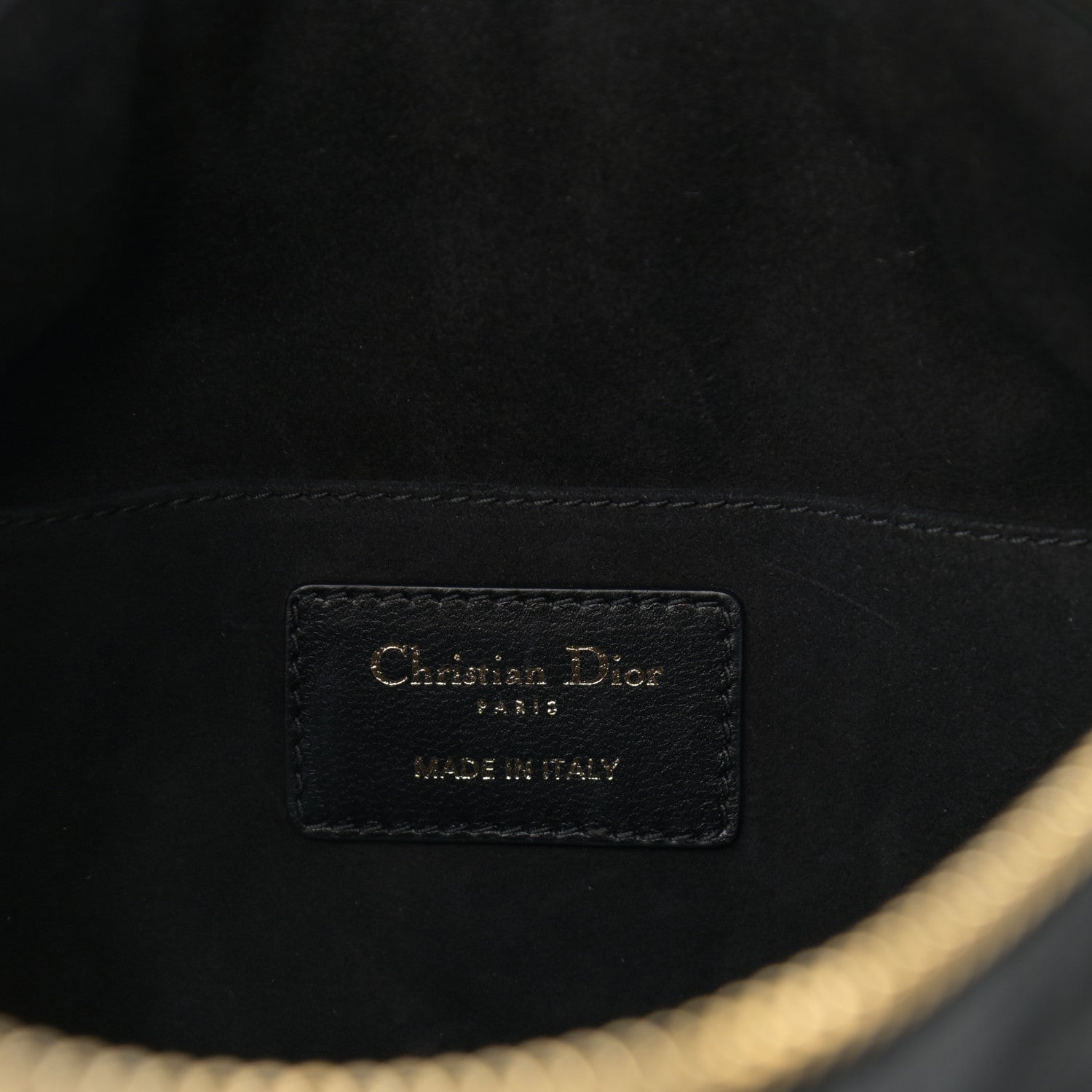 Christian Dior Lambskin Cannage Medium Dior Vibe Hobo Bag Black 6 of 10